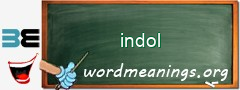 WordMeaning blackboard for indol